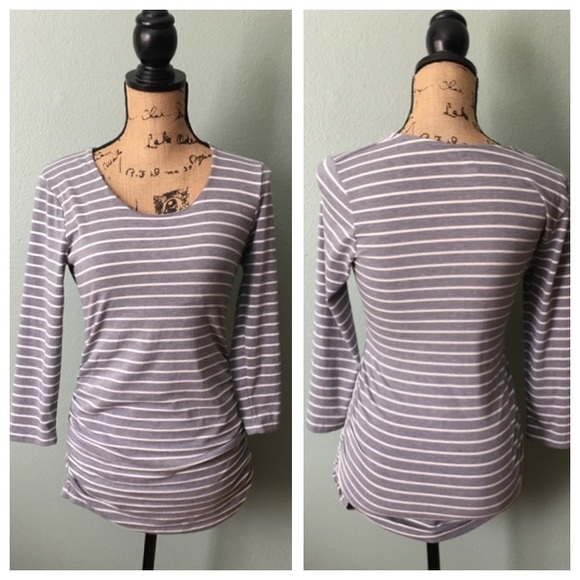 A Pea in the Pod Tops - A Pea in the Pod size small gray maternity shirt!